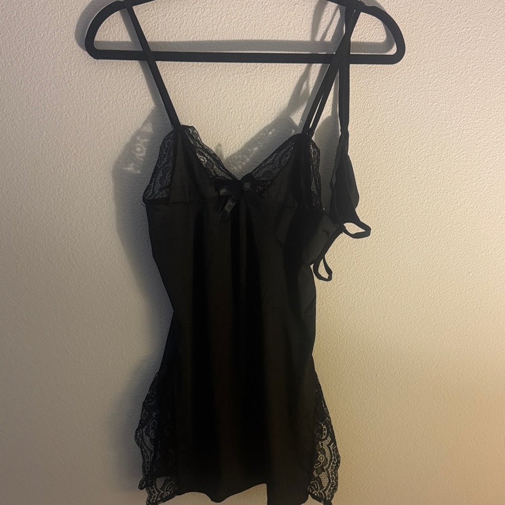 Black Lace Night Dress